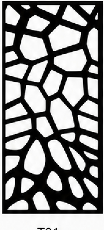 Diseño de panel decorativo metálico T01