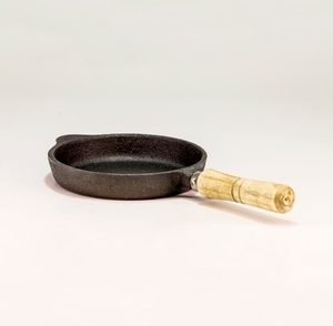 Provoletera mango de madera lisa 14 cm